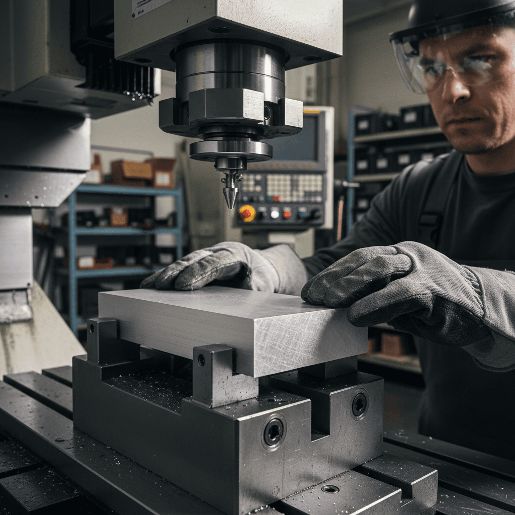 Deburred aluminum edge with smooth finish